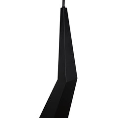 Rhombus Floor Lamp with Shade, Black Metal