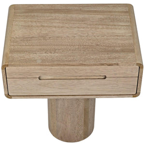 Noir Furniture Langford Side Table, Washed Walnut-Noir Furniture-Blue Hand Home