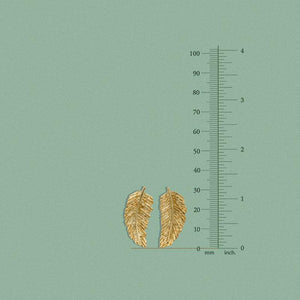 Gold Laurel Leaf Studs-Susan Shaw Jewelry-Blue Hand Home