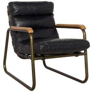 Noir Furniture Cowhide Arm Chair-Noir Furniture-Blue Hand Home