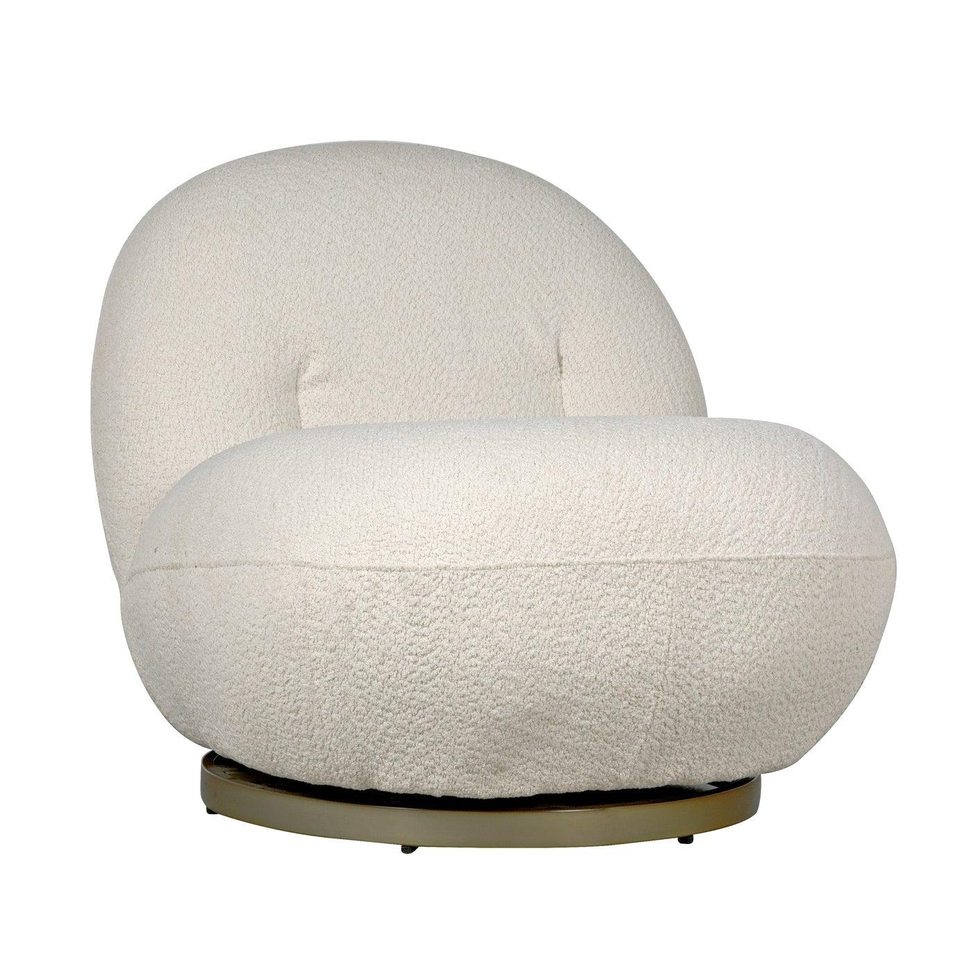 Noir Artemis Chair, Boucle Fabric-Noir Furniture-Blue Hand Home