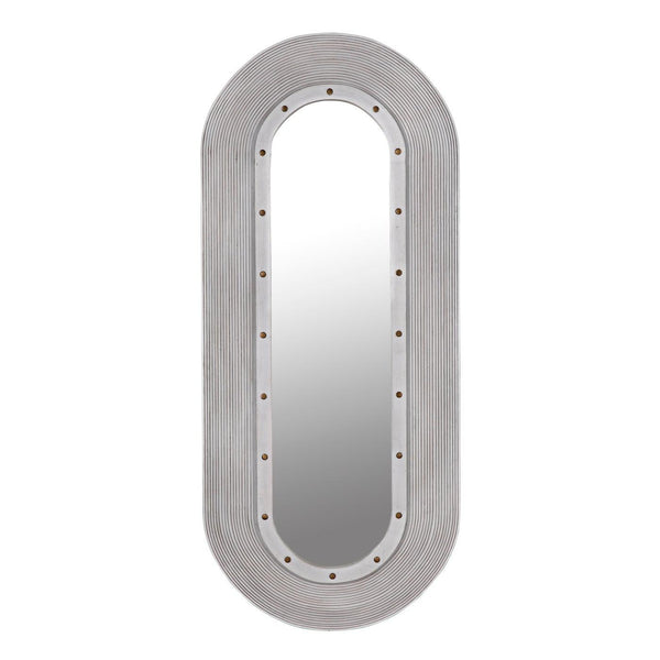 Noir Luna Mirror, White Washed-Noir Furniture-Blue Hand Home