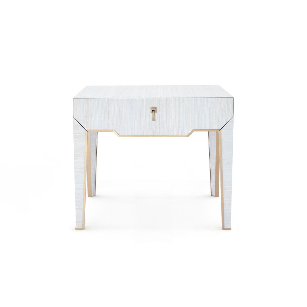 Villa & House - Madeline 1-drawer Side Table, Platinum-Bungalow 5-Blue Hand Home