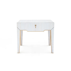 Villa & House - Madeline 1-drawer Side Table, Platinum-Bungalow 5-Blue Hand Home