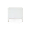 Villa & House - Madeline 3-drawer Side Table, Platinum-Bungalow 5-Blue Hand Home