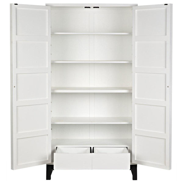 Noir Furniture Small Maharadscha Hutch, Solid White-Noir Furniture-Blue Hand Home