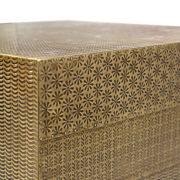 Villa & House - Majorel Side Table, Antique Brass-Bungalow 5-Blue Hand Home