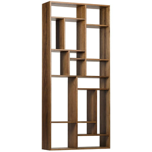 Noir Furniture Malic Shelf, Dark Walnut-Noir Furniture-Blue Hand Home