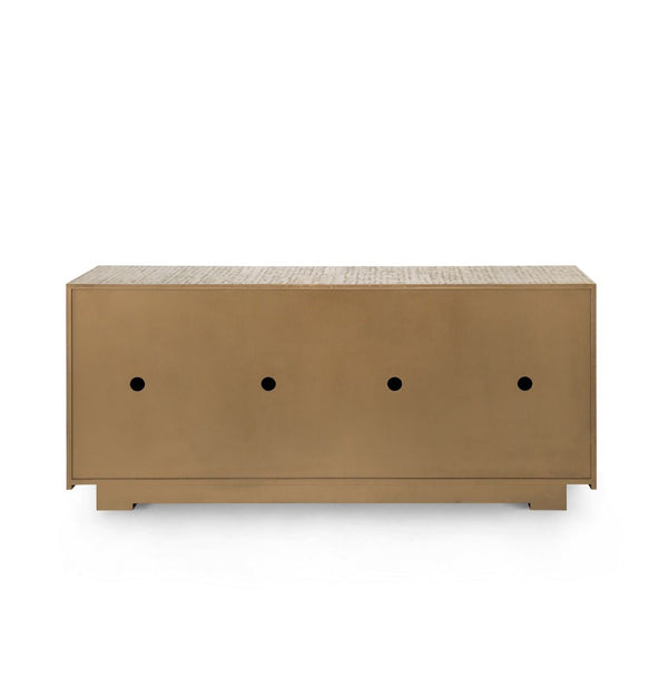 Villa & House - Mark 4-door Cabinet, Antique Brass-Bungalow 5-Blue Hand Home