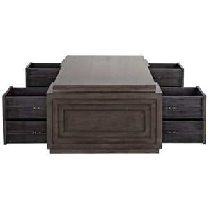 Noir Furniture Mentor Desk, Pale-Noir Furniture-Blue Hand Home