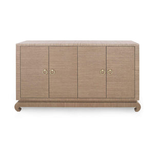 Villa & House - Meredith 4-Door Cabinet In Brown-Bungalow 5-Blue Hand Home