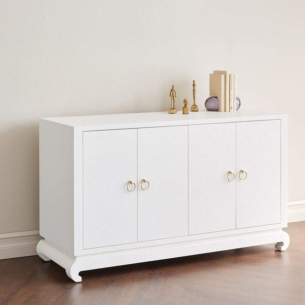 Villa & House - Meredith 4-Door Cabinet In White-Bungalow 5-Blue Hand Home