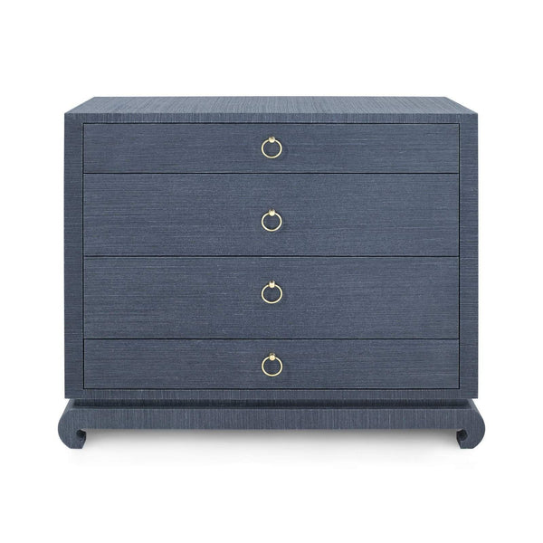 Villa & House - Ming Large 4-Drawer In Navy Blue-Bungalow 5-Blue Hand Home