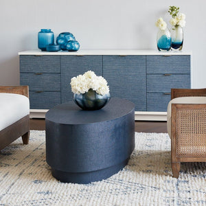 Villa & House - Mila Oval Coffee Table, Navy Blue-Bungalow 5-Blue Hand Home