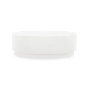 Villa & House - Mila Oval Coffee Table, White-Bungalow 5-Blue Hand Home
