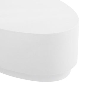 Villa & House - Mila Oval Coffee Table, White-Bungalow 5-Blue Hand Home