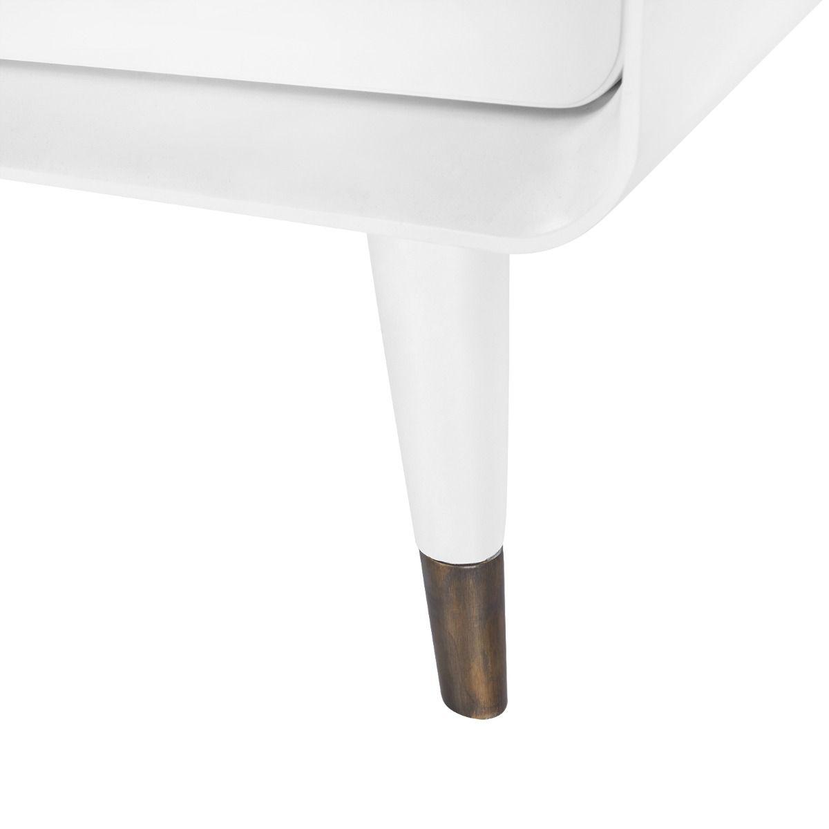 Villa & House - Malmo 2-drawer Side Table, White-Bungalow 5-Blue Hand Home