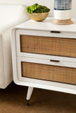 Villa & House - Malmo 2-drawer Side Table, White-Bungalow 5-Blue Hand Home