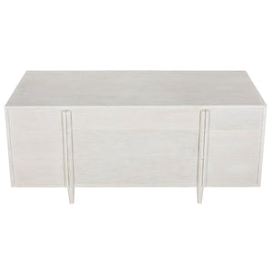 Noir Morten 9 Drawer Dresser, White Wash-Noir Furniture-Blue Hand Home