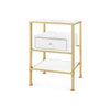 Villa & House - Marcel 1-drawer Side Table, White-Bungalow 5-Blue Hand Home