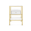 Villa & House - Marcel 1-drawer Side Table, White-Bungalow 5-Blue Hand Home