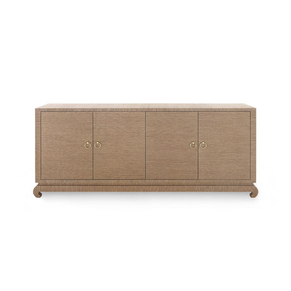 Villa & House - Meredith Extra Large 4-door Cabinet, Brown-Bungalow 5-Blue Hand Home