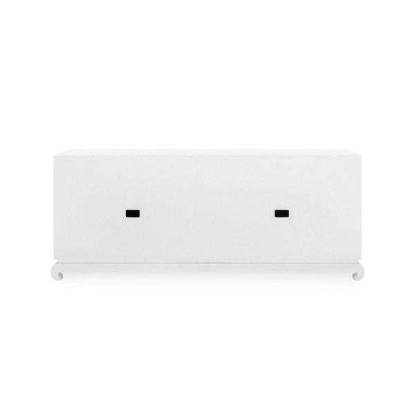 Villa & House - Meredith Extra Large 4-door Cabinet, White-Bungalow 5-Blue Hand Home