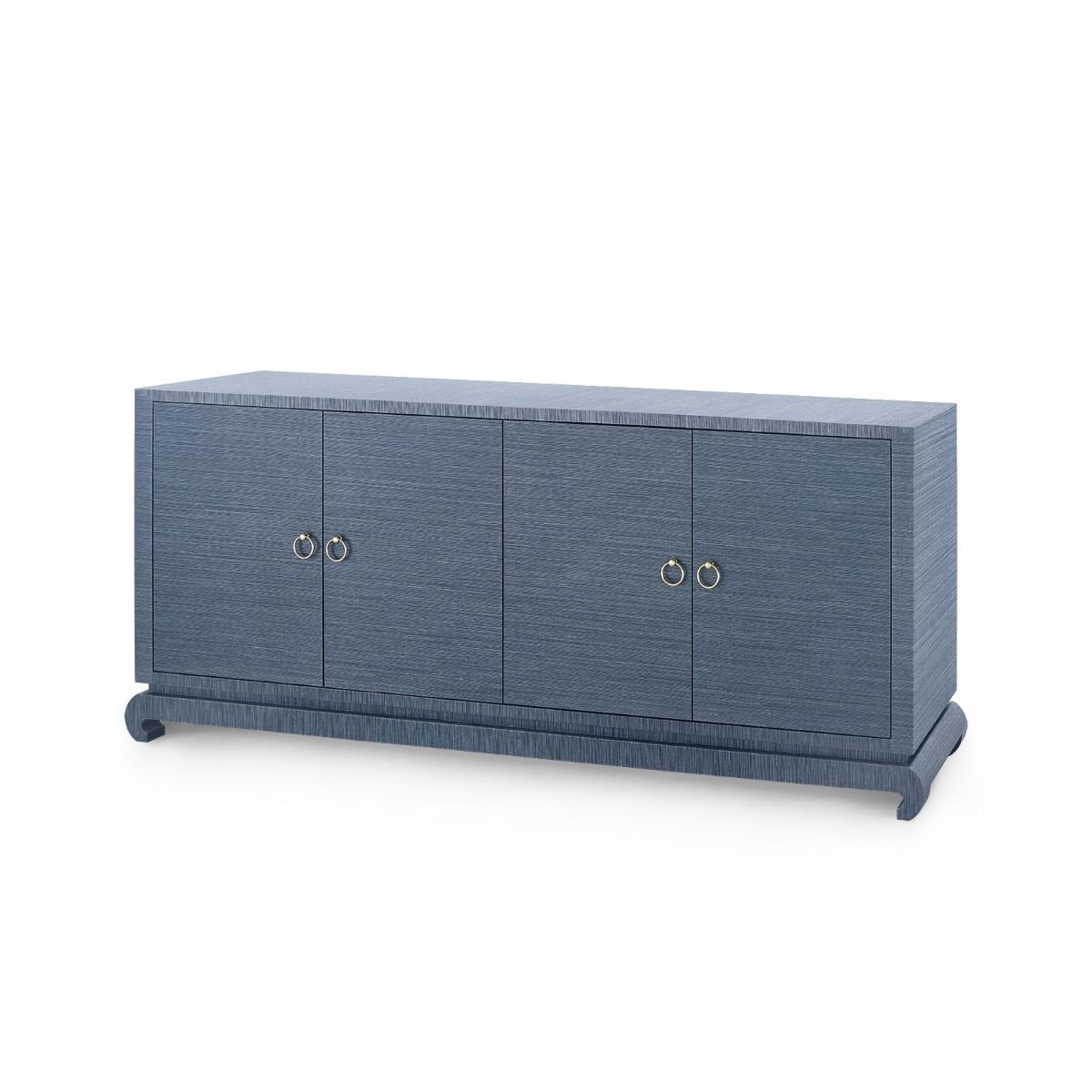 Villa & House - Meredith Extra Large 4-door Cabinet, Navy Blue-Bungalow 5-Blue Hand Home