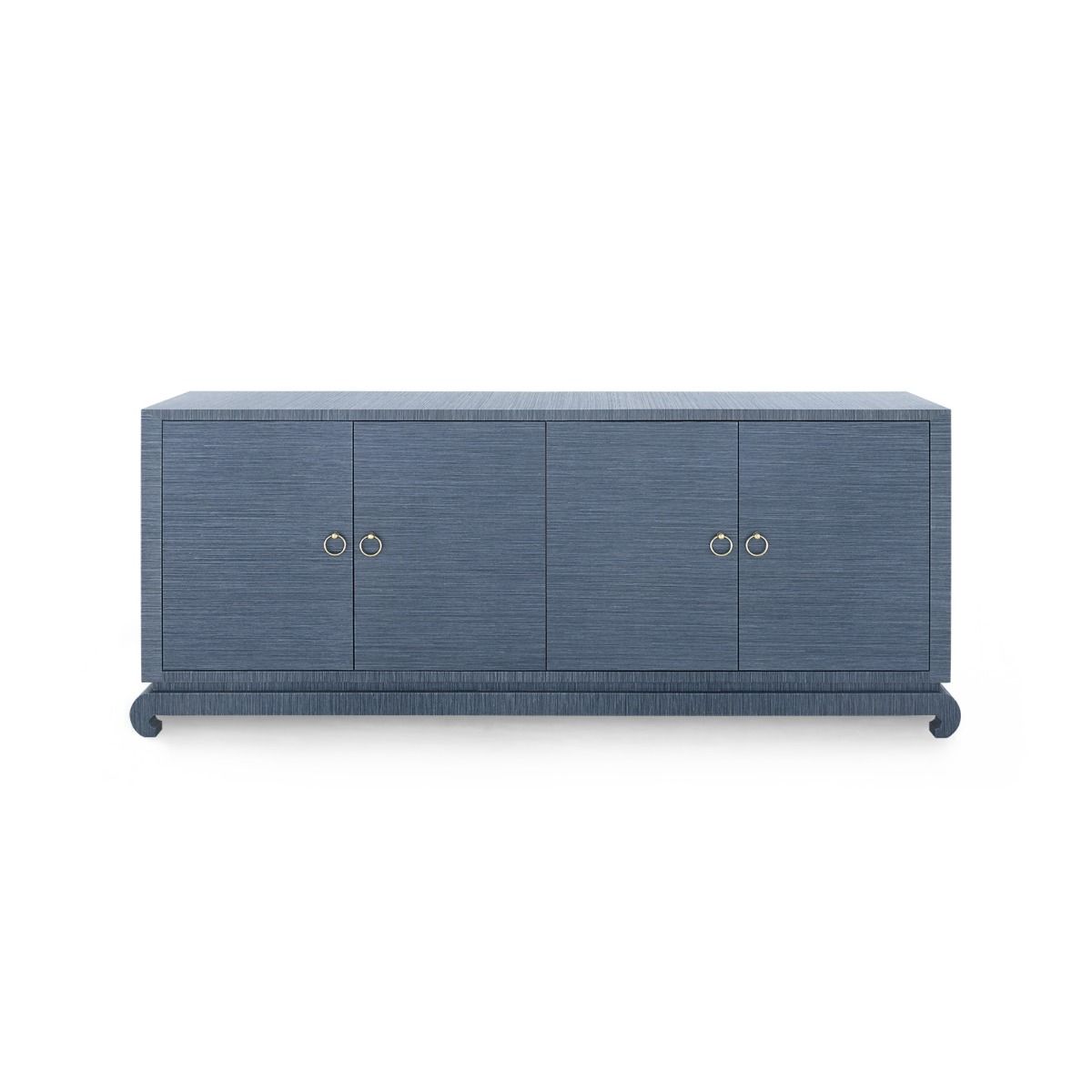 Villa & House - Meredith Extra Large 4-door Cabinet, Navy Blue-Bungalow 5-Blue Hand Home