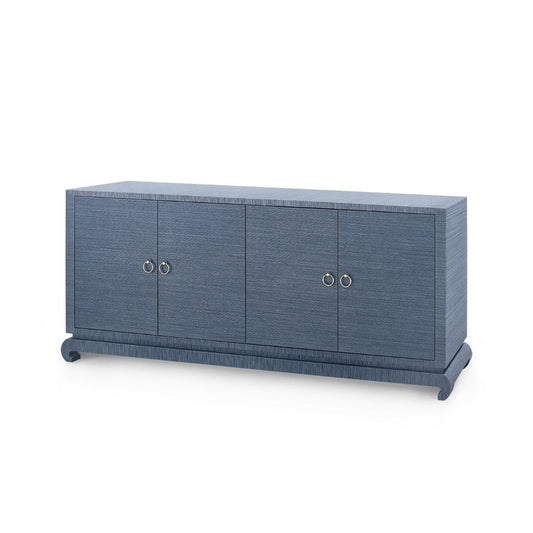 Villa & House - Meredith Extra Large 4-door Cabinet, Navy Blue-Bungalow 5-Blue Hand Home