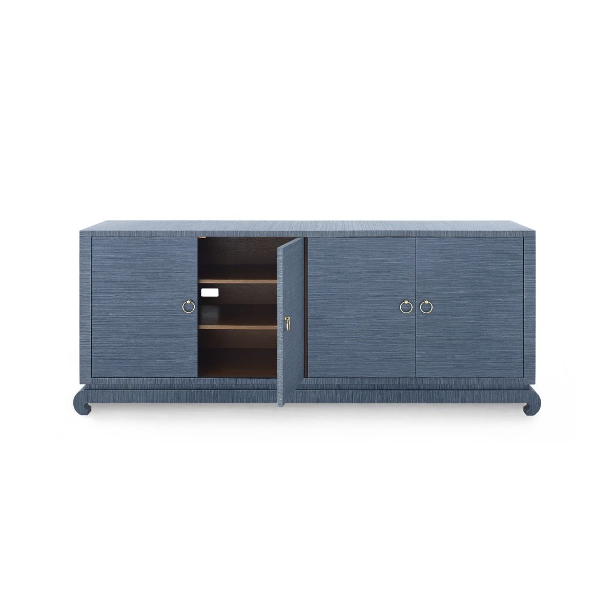 Villa & House - Meredith Extra Large 4-door Cabinet, Navy Blue-Bungalow 5-Blue Hand Home