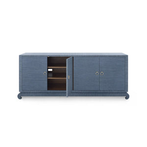 Villa & House - Meredith Extra Large 4-door Cabinet, Navy Blue-Bungalow 5-Blue Hand Home