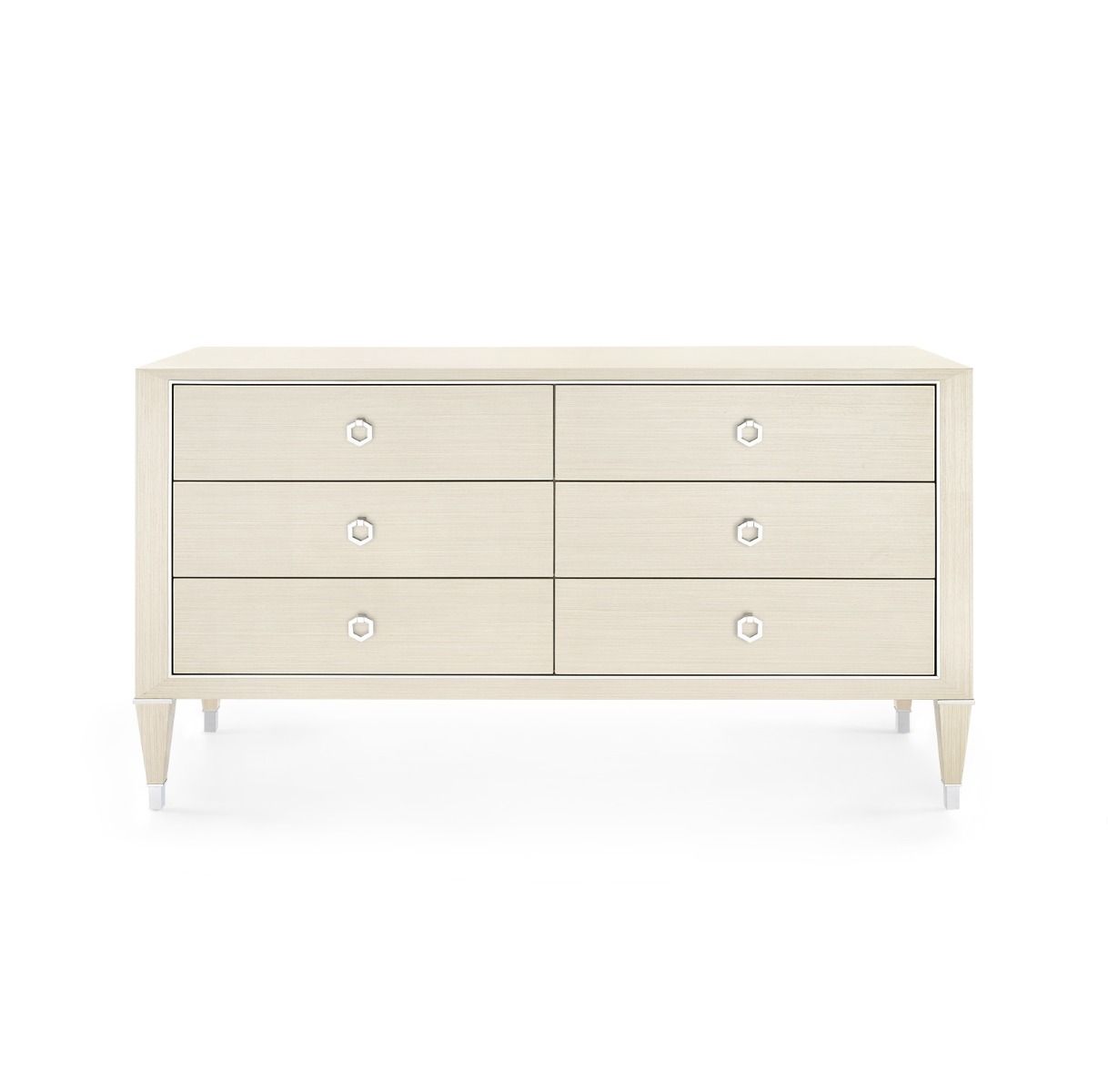 Villa & House - Morris Extra Large 6-drawer, Blanched Oak-Bungalow 5-Blue Hand Home