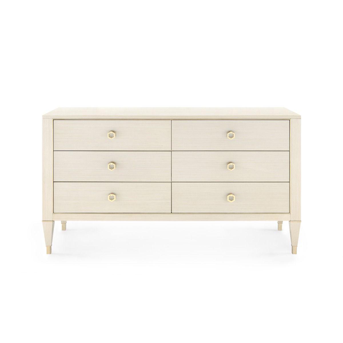 Villa & House - Morris Extra Large 6-drawer, Blanched Oak-Bungalow 5-Blue Hand Home