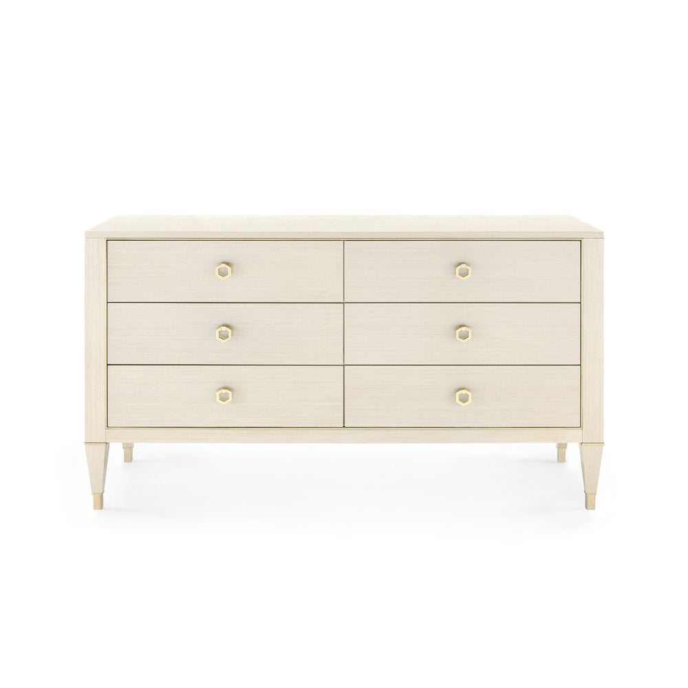Villa & House - Morris Extra Large 6-drawer, Blanched Oak-Bungalow 5-Blue Hand Home