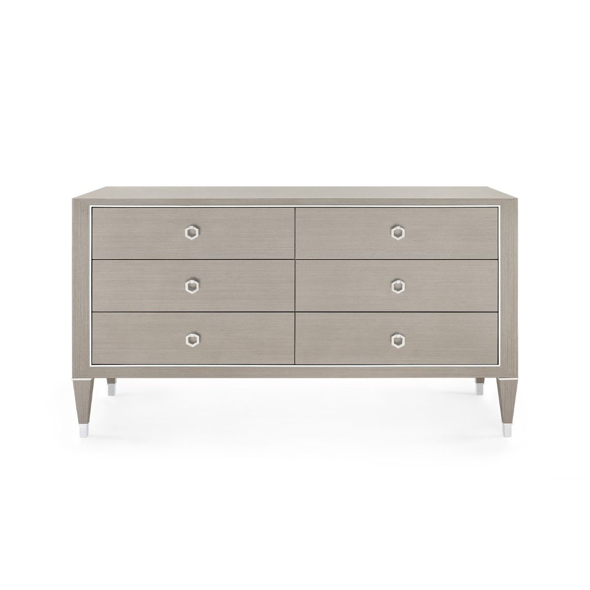 Villa & House - Morris Extra Large 6-drawer, Taupe Gray-Bungalow 5-Blue Hand Home