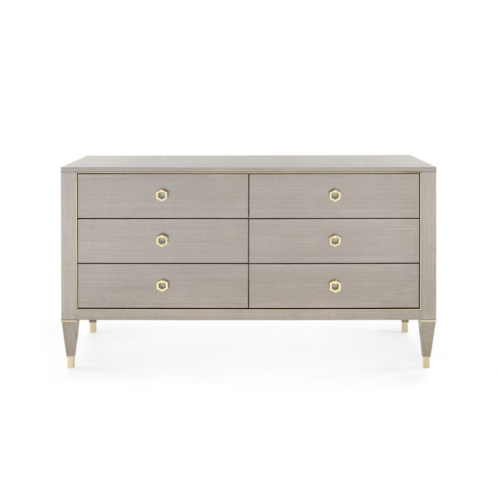 Villa & House - Morris Extra Large 6-drawer, Taupe Gray-Bungalow 5-Blue Hand Home