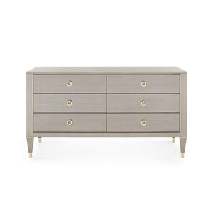 Villa & House - Morris Extra Large 6-drawer, Taupe Gray-Bungalow 5-Blue Hand Home