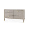 Villa & House - Morris Extra Large 6-drawer, Taupe Gray-Bungalow 5-Blue Hand Home