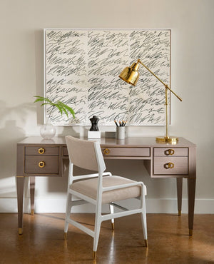 Villa & House - Morris Desk, Taupe Gray-Bungalow 5-Blue Hand Home