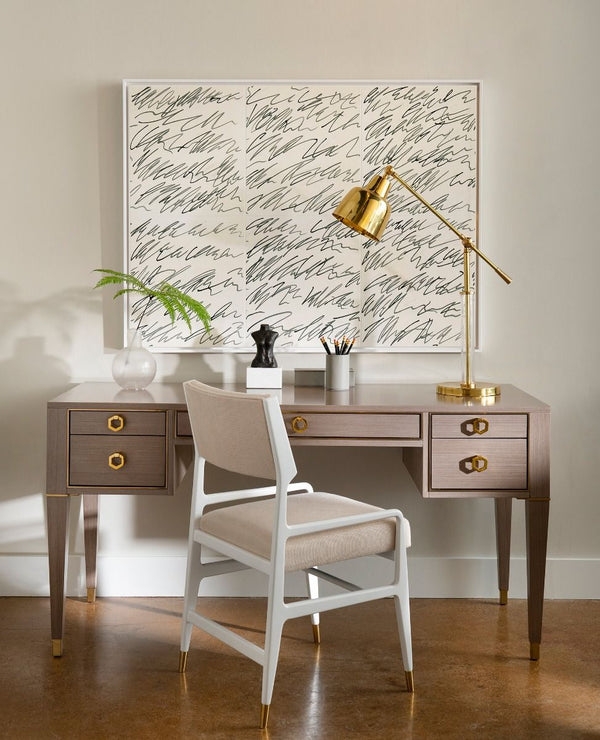 Villa & House - Morris Desk, Taupe Gray-Bungalow 5-Blue Hand Home