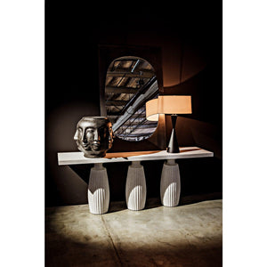 Multi-Face Stool, Black Fiber Cement-Noir Furniture-Blue Hand Home