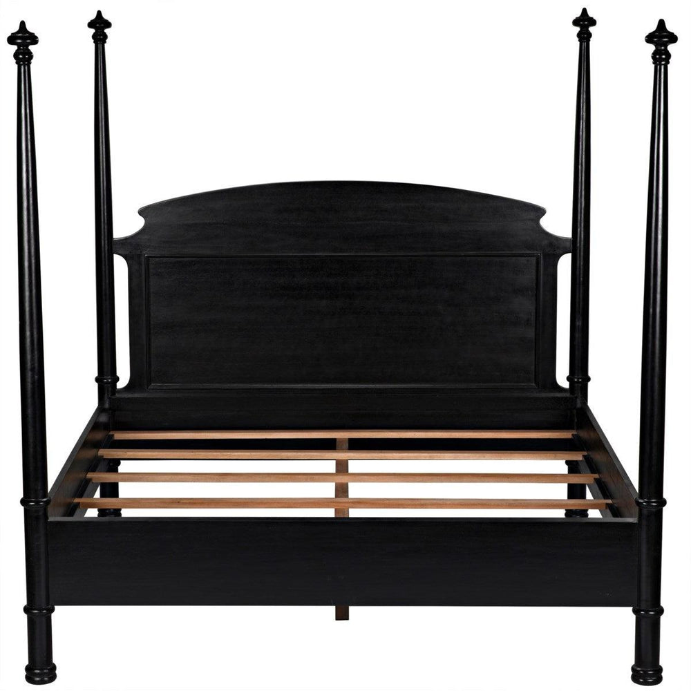Noir Furniture New Douglas Bed, Eastern King, Hand Rubbed Black-Noir Furniture-Blue Hand Home
