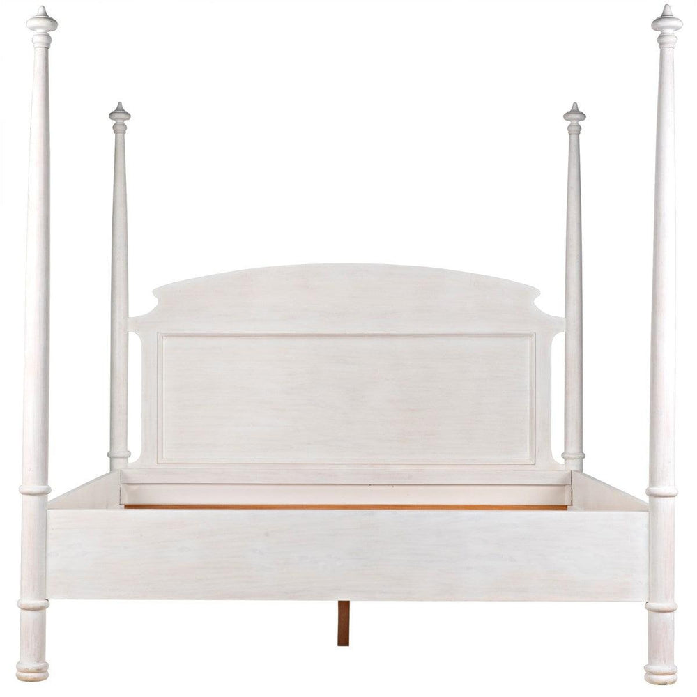 Noir Furniture New Douglas Bed, Eastern King, White Washed-Noir Furniture-Blue Hand Home