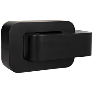 Noir Nodum Accent Table, Black Steel-Noir Furniture-Blue Hand Home