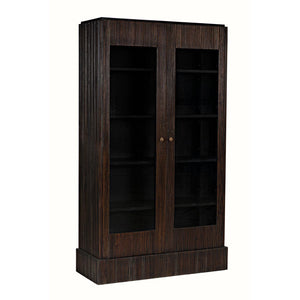 Noho Hutch, Hand Rubbed Black with Light Brown Trim-Noir Furniture-Blue Hand Home
