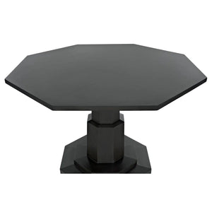 Noir Octagon Table, Pale-Noir Furniture-Blue Hand Home