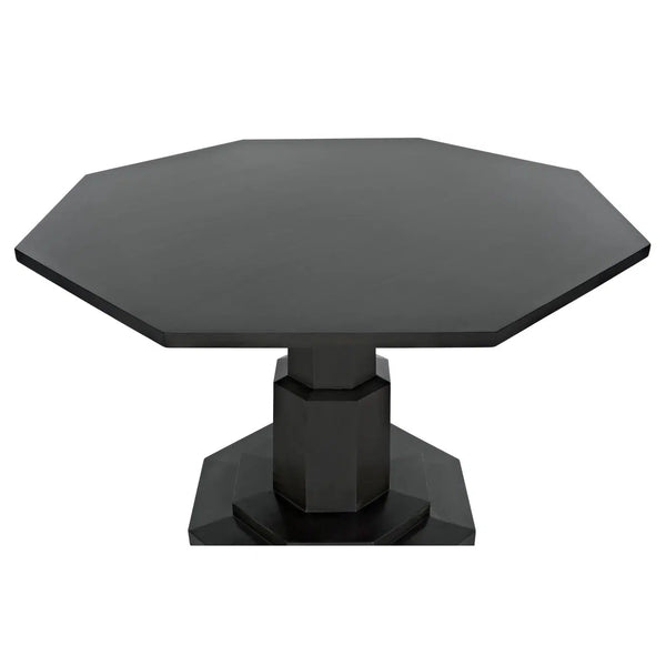 Noir Octagon Table, Pale-Noir Furniture-Blue Hand Home