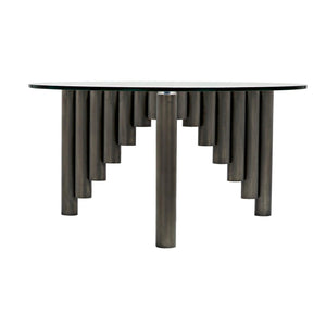 Organum Coffee Table, Gun Metal Finish-Noir Furniture-Blue Hand Home