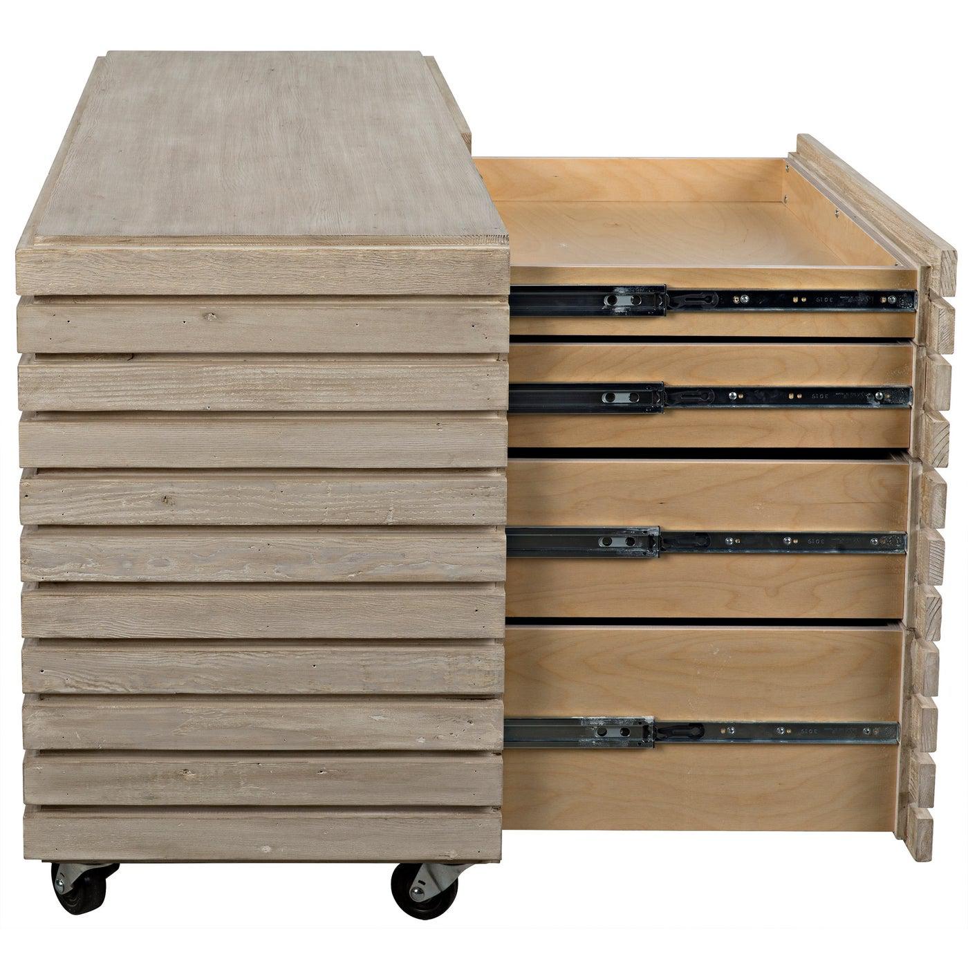 Reclaimed Lumber Wesport Dresser, w/Casters-CFC Furniture-Blue Hand Home